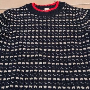 Crewcuts Navy and White Sweater Big Kids 12